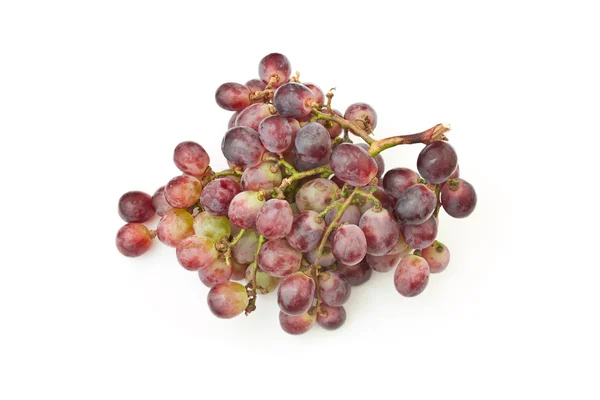 Raisins rouges isolés sur blanc — Photo