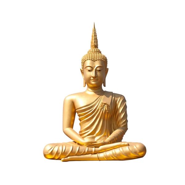Buddha na bílém pozadí. — Stock fotografie
