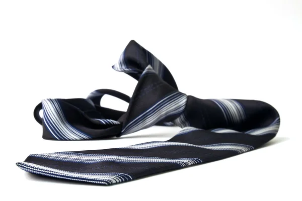 Μαύρο ριγέ γραβάτα — Φωτογραφία Αρχείου