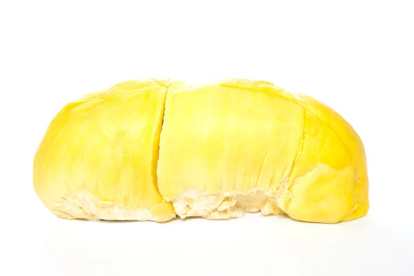 Durian auf weißem Hintergrund, König der Früchte. — Stockfoto