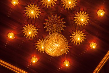 Vintage kristal tavan armatürü