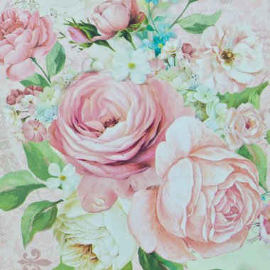 romantik gül deseni, çiçek desenli