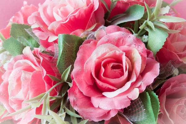 Rose, artificial flowers — Stock Photo, Image