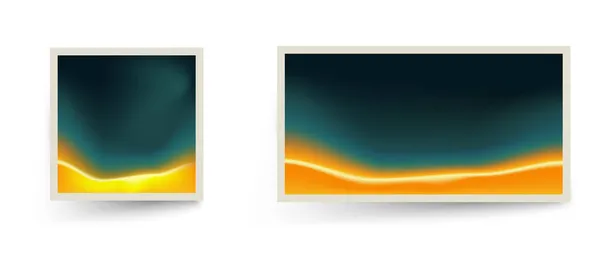 Cadres photo carrés avec fond abstrait — Image vectorielle