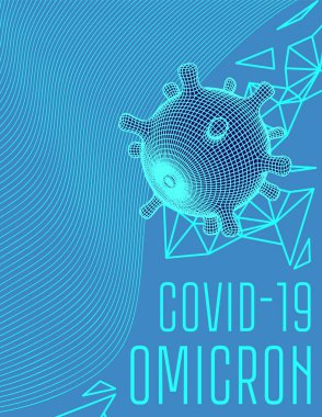 Covid-19 omicron coronavirus broşür kapağı