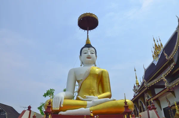 Budda posąg w świątyni — Zdjęcie stockowe