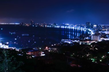 gece Pattaya şehir