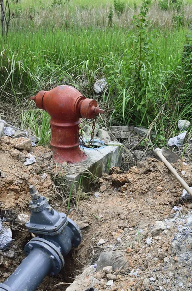 Fire hydrant maintenance — Stock Photo, Image