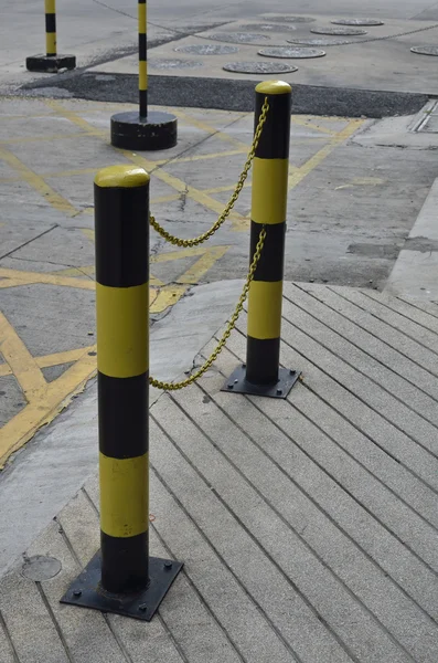 Yellow barrier — Stock Photo, Image