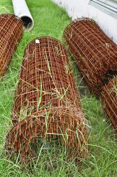 Acero de malla de alambre oxidado —  Fotos de Stock