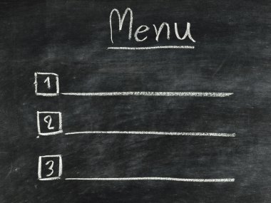 tahtaya yazılmış word menüsü