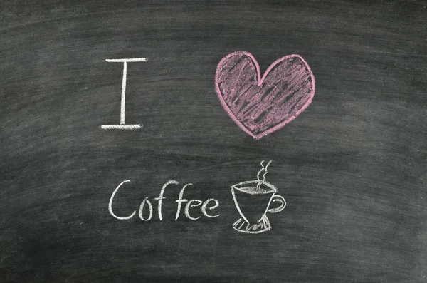 Aku suka kopi — Stok Foto