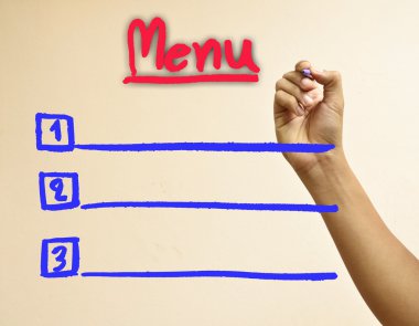 el yemek listesi liste yazma