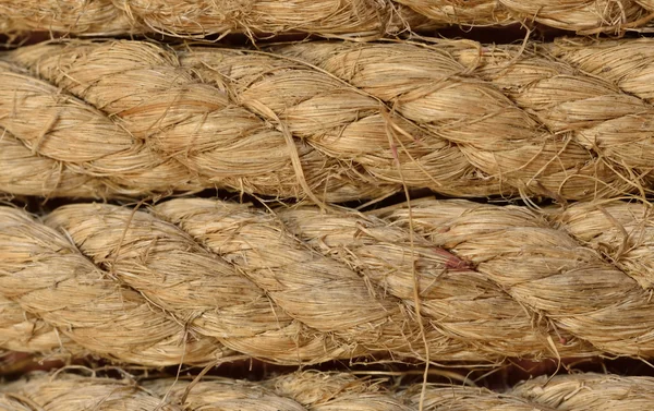 Cuerda de cáñamo textura — Foto de Stock