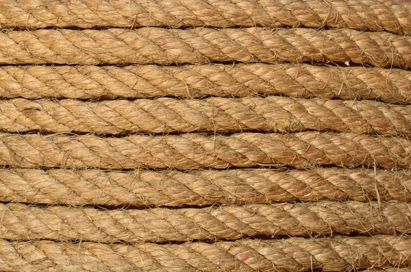 Cuerda de cáñamo textura — Foto de Stock