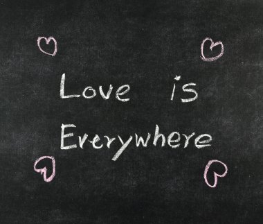 aşk her yerde tahtaya.