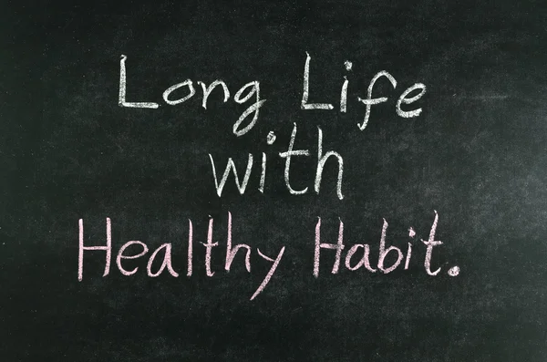 Long life with healthy habit — Stock Photo, Image