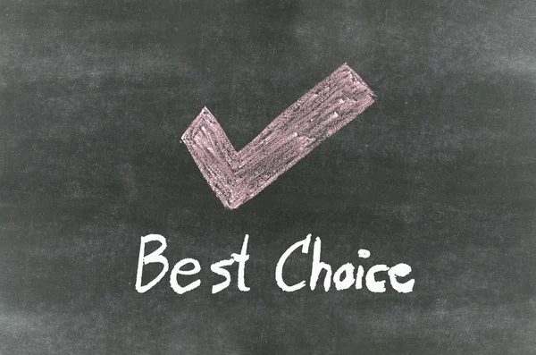 Checkmark símbolo e palavra "Melhor escolha " Imagens De Bancos De Imagens