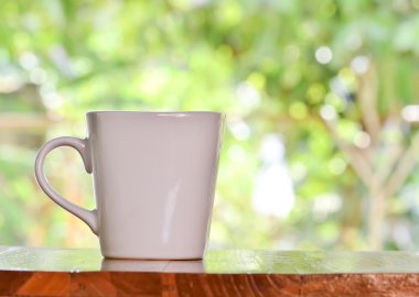 beyaz kahve fincanı