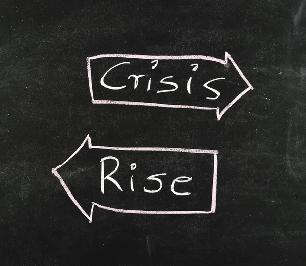 Rise and crisis — Stock Photo, Image