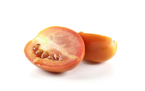 Slice of tomato isolated on white — Stock Photo, Image