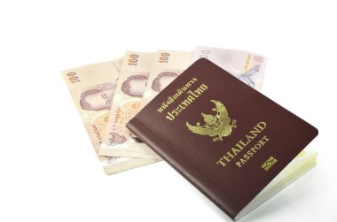 Tayland pasaportu ve banknot