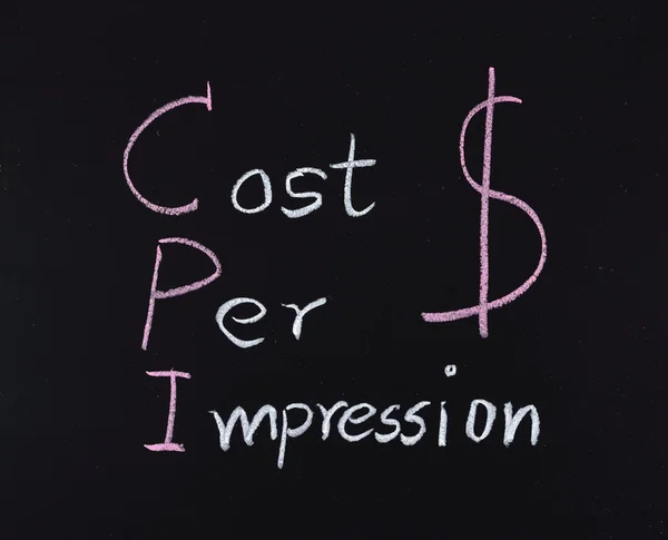 CPI κόστος ανά εντύπωση — Φωτογραφία Αρχείου