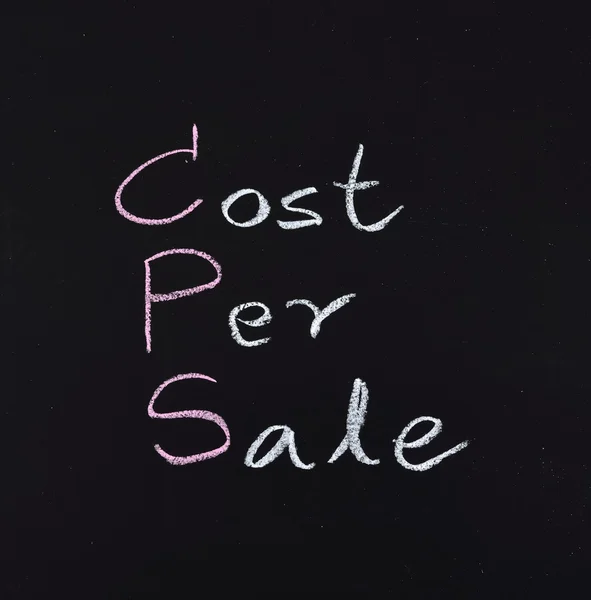 Cps cost per sale — Stock Photo, Image