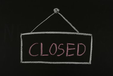 yazı tahtası kapalı işareti