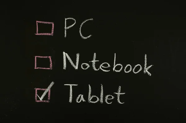 Select tablet — Stock Photo, Image