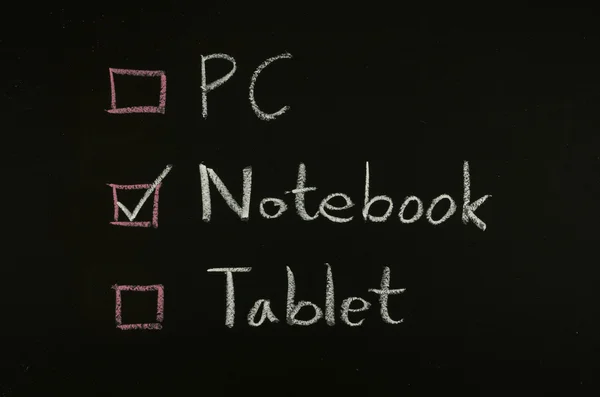 Select notebook — Stock Photo, Image