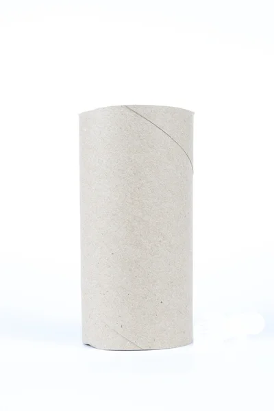 Paper roll of bathroom on white background — Stock Photo, Image