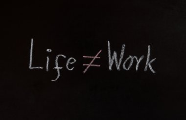 yaşam ve iş kavramı