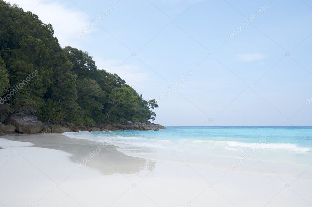 beautiful beach in Tachai island