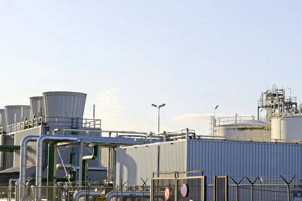 石油和化学精炼厂 — 图库照片