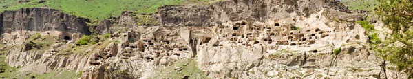 Panorama of medieval cave city monastery Vardzia,Georgia,Transcaucasus — Stock Photo, Image