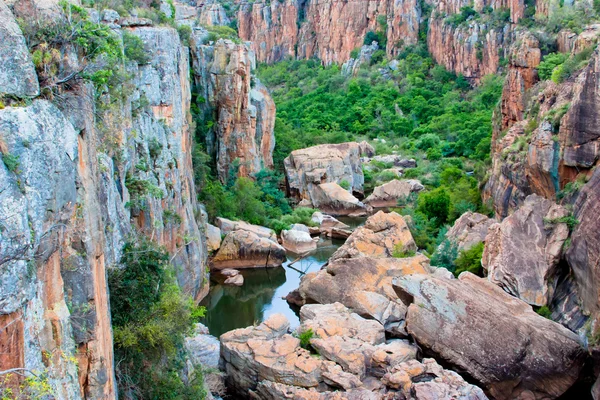 Panorama z kaňonu blyde river, Jihoafrická republika. — Stock fotografie