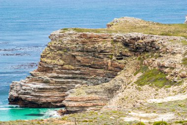 Ümit Burnu. Cape Yarımadası Atlantik Okyanusu. Cape town. Güney Afrika cape point görünümünden