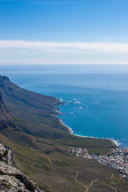 cape Town, Masa Dağı, Güney Afrika Cumhuriyeti Hava bir bakış açısından doğal görünümü