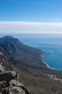 cape Town, Masa Dağı, Güney Afrika Cumhuriyeti Hava bir bakış açısından doğal görünümü