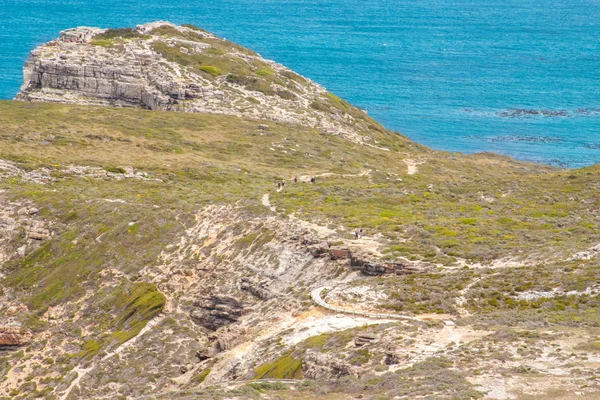 Kaap de goede hoop. Kaap schiereiland Atlantische Oceaan. Kaapstad. Zuid-Afrika uitzicht vanaf Kaap punt — Stockfoto
