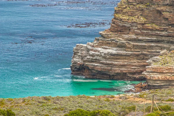 Cabo de Buena Esperanza. Península del Cabo Océano Atlántico. Ciudad del Cabo. Sudáfrica vista desde Cape Point — Foto de Stock