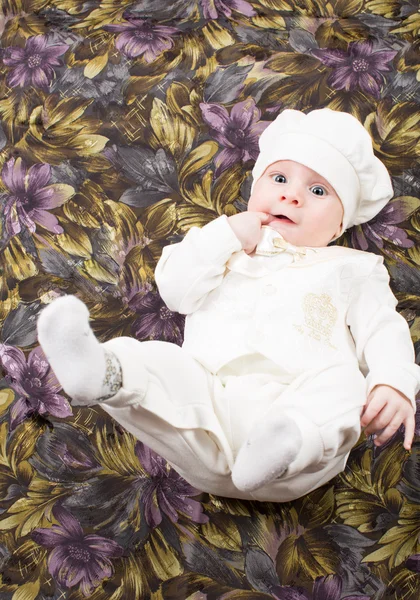 Adorable bebé en el fondo. Bebés y niños —  Fotos de Stock