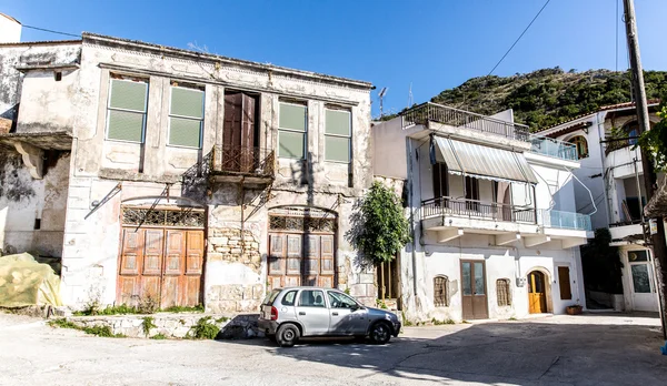 Kretenzer dorp in Kreta, Griekenland. Zie andere foto's van Kreta — Stockfoto