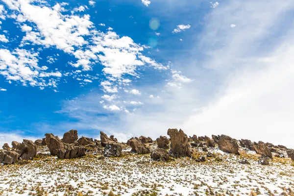 Los andes, carretera cusco-puno, Perú, Sudamérica — Stockfoto