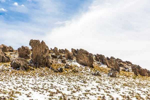 The Andes, Road Cusco- Puno, Peru,South America — Stock Photo, Image