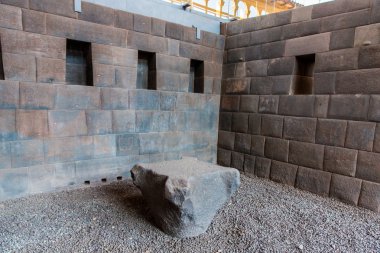 İnka duvar Antik şehir machu picchu, peru, Güney america.example poligonal ve beceri