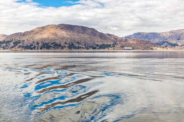 Lake Titicaca,South America, located on border of Peru and Bolivia — Stock Photo, Image