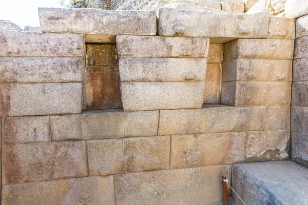 Inca muur in machu picchu, peru — Stockfoto
