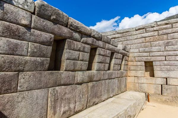 Machu picchu, peru İnka duvarı — Stok fotoğraf